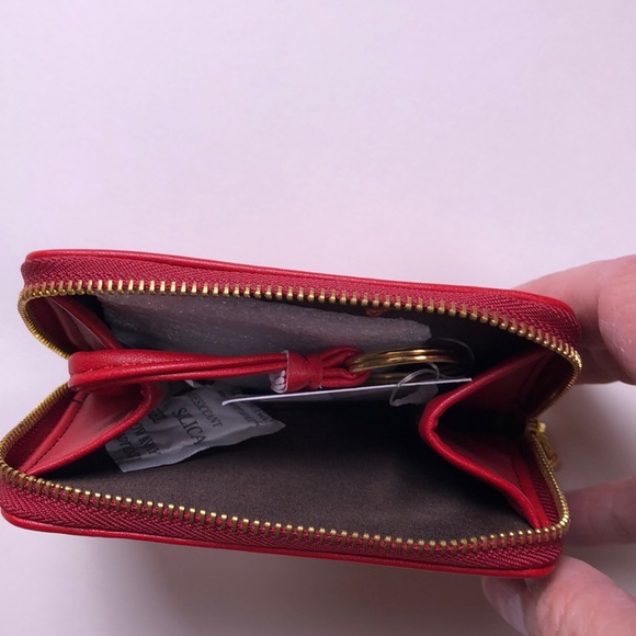 LOU LOU BOUTIQUE Coin Wallet Keychain Red NWT - Picture 3 of 6